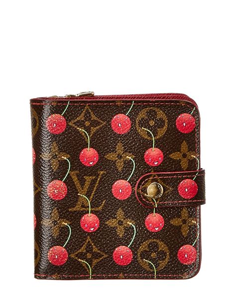 louis vuitton monogram cherry murakami zippy wallet